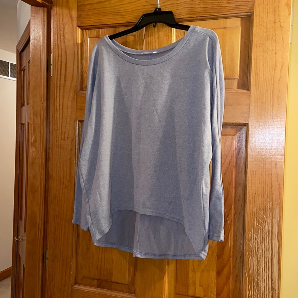High-low sweater